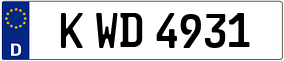 Trailer License Plate